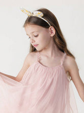 Young Girls' French Style Dreamy Lace Mesh Princess Dress, Summer